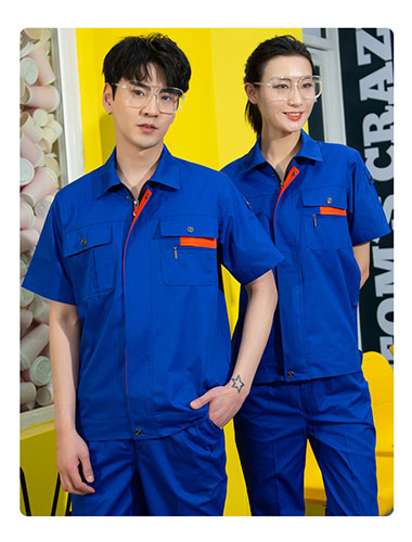 上海短袖工作服定做工作服款式