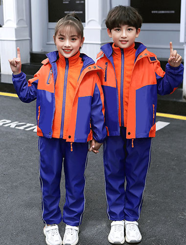 男女儿童班服运动套装冬季棉服